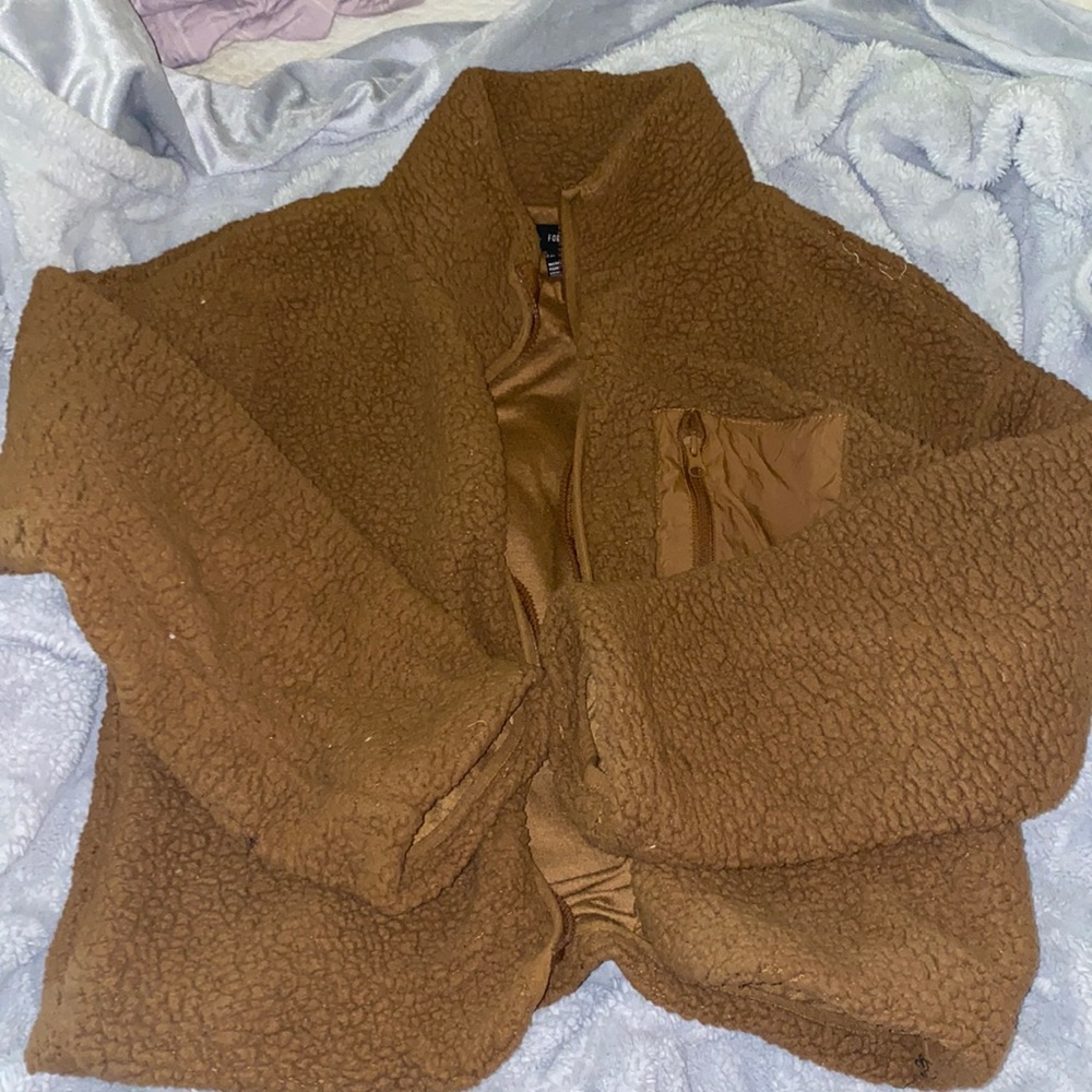 brown sherpa jacket